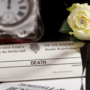 segunda via de certidão de óbito